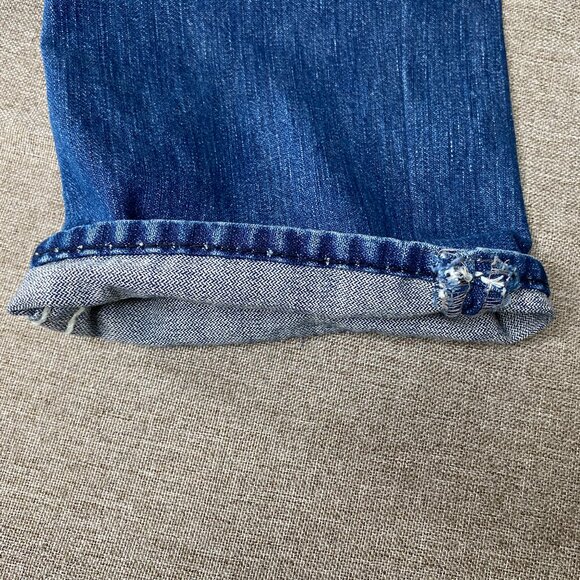 True Religion Billy Super T Denim Jean Men's 32 Blue Thick Stitch Flap Y2K USA - Picture 9 of 15